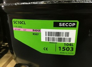 SECOP SC10CL Compressor 104L1503