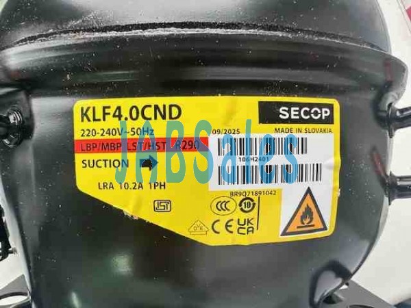 Compressor KLF4.0CND SECOP 106H2405 