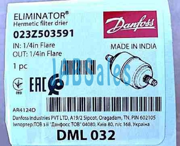 Filter drier DML 032 Danfoss 023Z5035