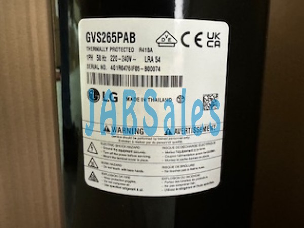 LG GVS265PAB R-410A Rotary Compressor